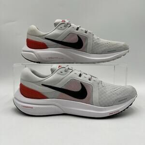 Mens Sz 9 Nike Air Zoom Vomero 16 Photon Dust Black Red Running Shoes DA7245 011